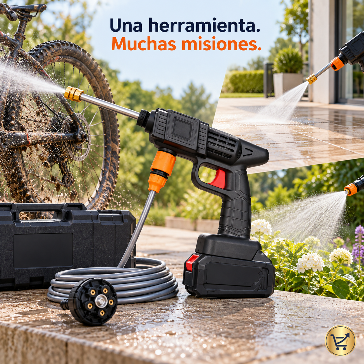 HidroGo™ – Hidrolavadora Inalámbrica Multifunción