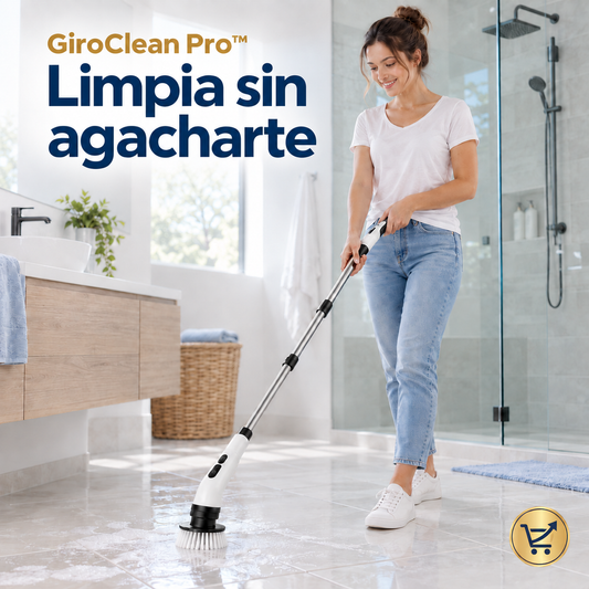 GiroClean Pro™ – Cepillo Eléctrico Recargable 7 en 1