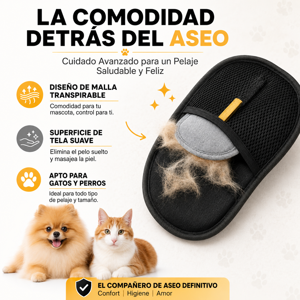 Guante Quita Pelos