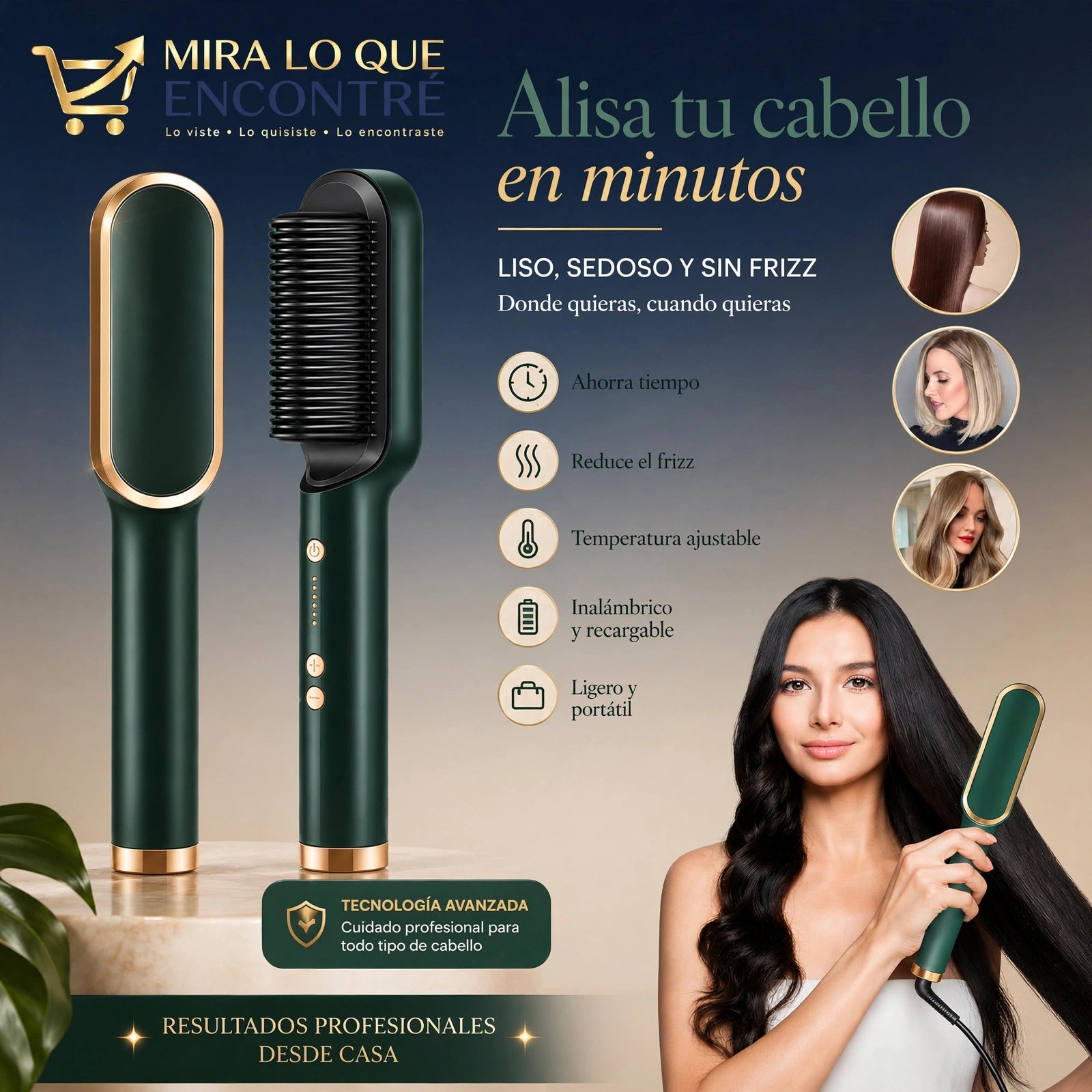 Cepillo Alisador  Multifuncional
