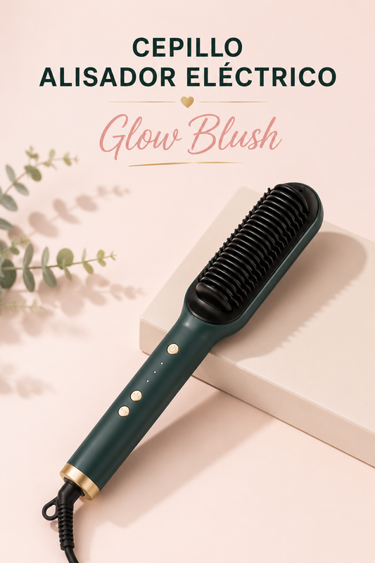Cepillo Alisador Eléctrico | Glow Blush