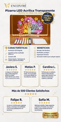 Pizarra Magica 20cm X 30cm Luz Led usb