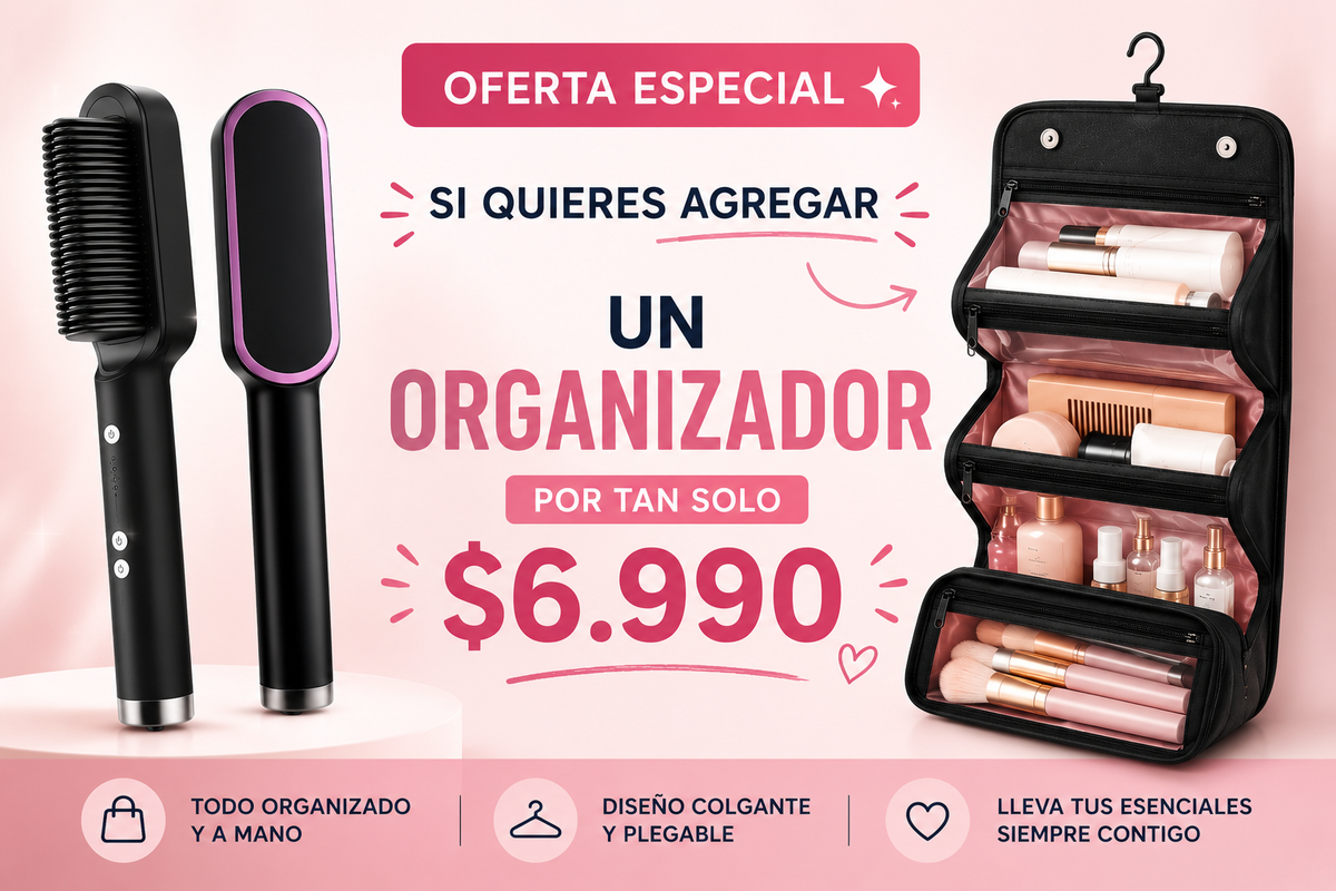 Cepillo Alisador Eléctrico | Glow Blush