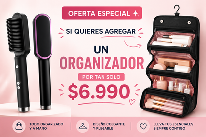 Cepillo Alisador Eléctrico | Glow Blush